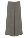 Colour 5 Power Cropped Trousers In Grey