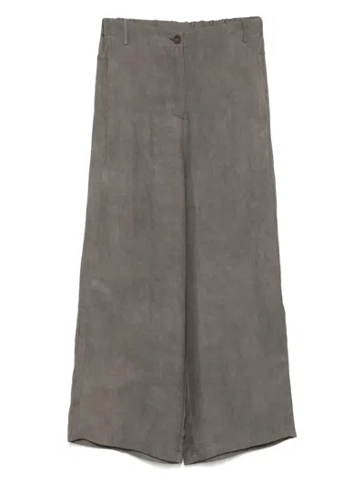 Colour 5 Power Cropped Trousers In Grey