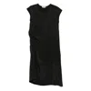 Colour 5 Power Crinkled-finish Midi Dress In Black