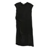 Colour 5 Power Crinkled-finish Midi Dress In Black