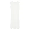 Colour 5 Power Slub-texture Midi Dress In White