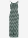 Colour Market® Colour Market Viscose Blend Dress With Wavy Pattern