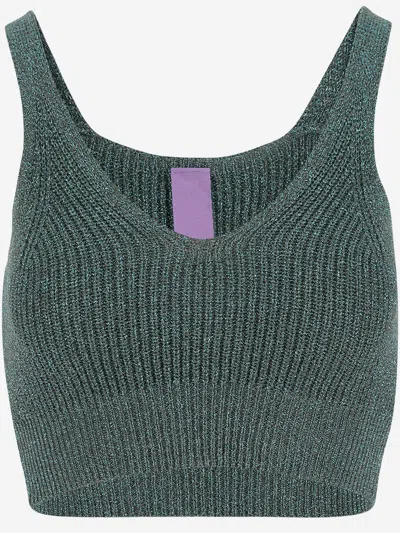 Colour Market® Colour Market Viscose Blend Top In Green