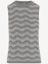 Colour Market® Colour Market Viscose Blend Top With Wavy Pattern