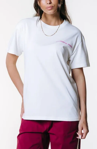 Colourful Rebel Cr 76 Loosefit Tee In White