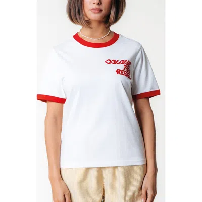 Colourful Rebel Logo Wave Ringer Boxy Tee