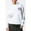 Colourful Rebel Star Logo Clean Hoodie In White