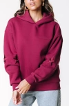 Colourful Rebel Stars Embro Clean Hoodie In Purple