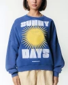 Colourful Rebel Sunny Days Acid Wash Dropped Shoulder Sweat