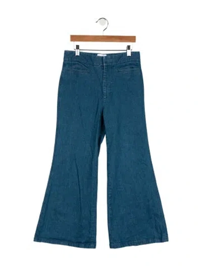 Pre-owned Colovos High-rise Flared Jeans In Blue