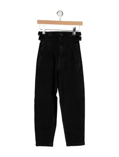 Pre-owned Colovos High-rise Skinny Leg Jeans In Black