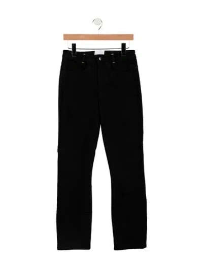 Pre-owned Colovos High-rise Straight Leg Jeans In Black