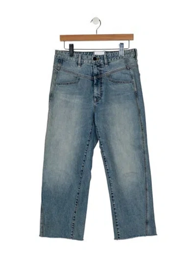 Pre-owned Colovos High-rise Wide Leg Jeans In Blue