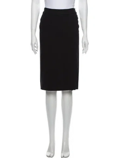 Pre-owned Colovos Knee-length Skirt In Black