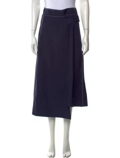 Pre-owned Colovos Midi Length Skirt In Blue
