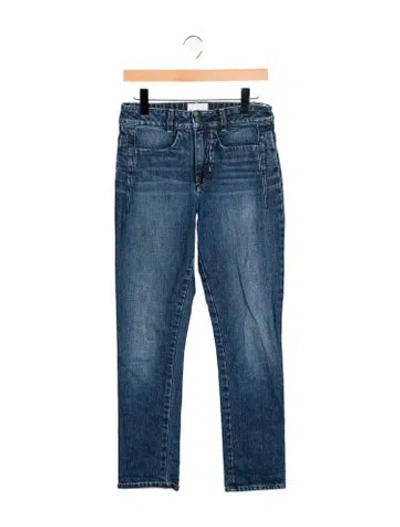 Pre-owned Colovos Mid-rise Straight Leg Jeans In Blue
