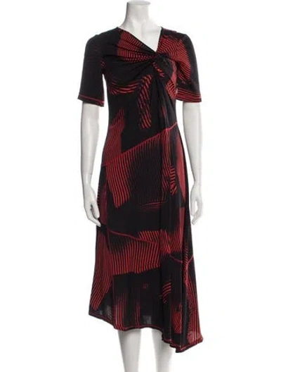 Pre-owned Colovos Silk Long Dress In Black