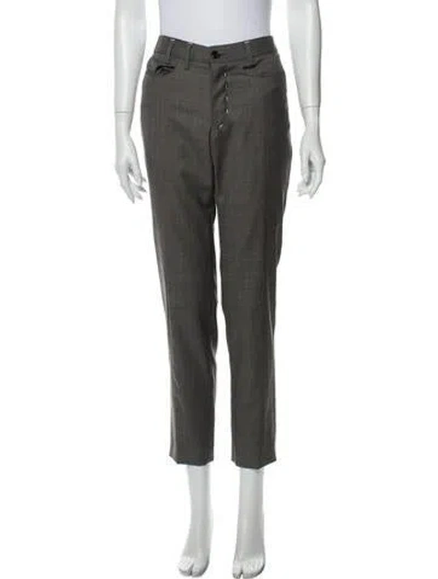 Pre-owned Colovos Straight Leg Pants In Gray