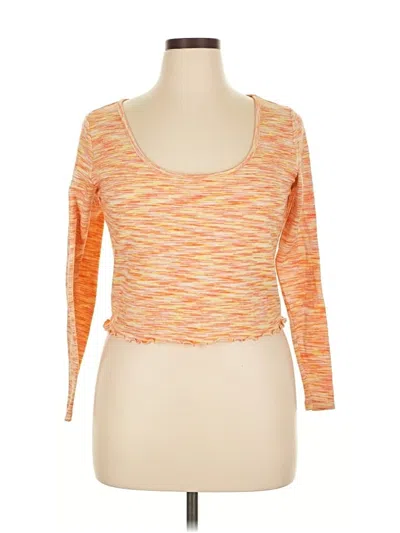 Pre-owned Colsie Cardigan Sweater In Orange