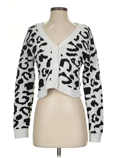 Pre-owned Colsie Cardigan Sweater In White