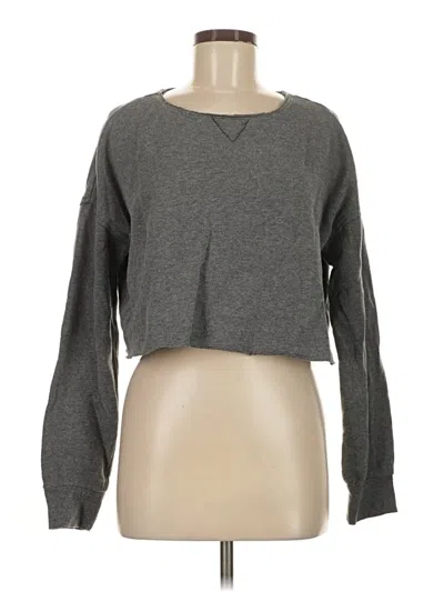 Pre-owned Colsie Long Sleeve T-shirt In Gray