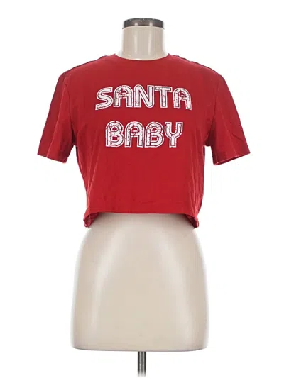 Pre-owned Colsie Short Sleeve T-shirt In Red