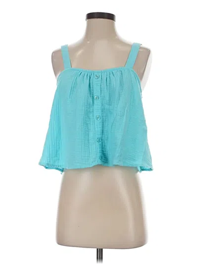 Pre-owned Colsie Sleeveless Blouse In Blue