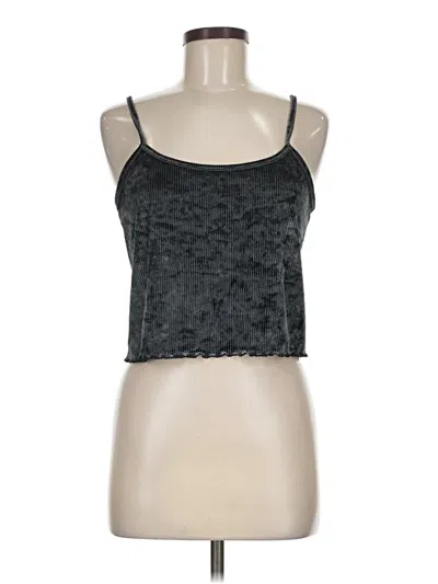 Pre-owned Colsie Sleeveless Top Black Halter Neckline Tops