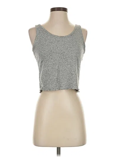 Pre-owned Colsie Sleeveless Top Gray Scoop Neck Tops