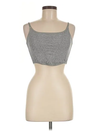 Pre-owned Colsie Sleeveless Top Gray Sweetheart Neckline Tops