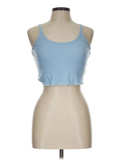 Pre-owned Colsie Tank Top Blue Strapless Neckline Tops