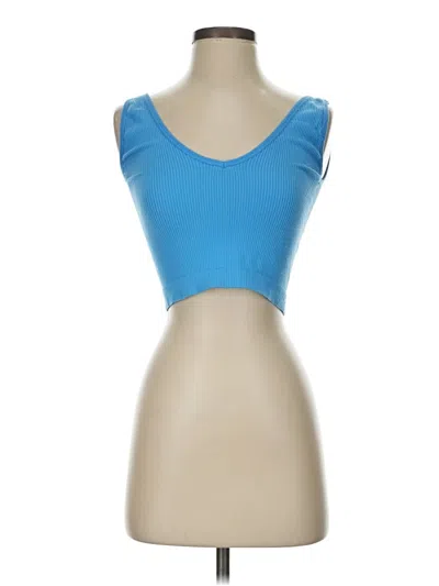 Pre-owned Colsie Tank Top Blue Strapless Neckline Tops
