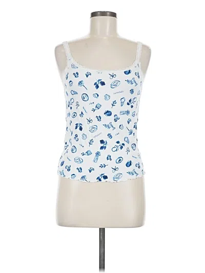 Pre-owned Colsie Tank Top Blue Strapless Neckline Tops