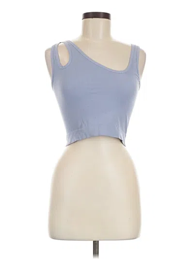 Pre-owned Colsie Tank Top Blue Strapless Neckline Tops