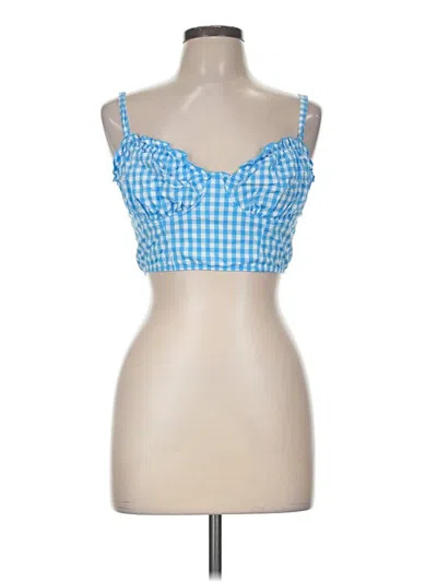 Pre-owned Colsie Tank Top Blue Sweetheart Neckline Tops