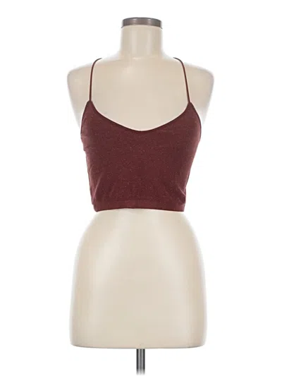 Pre-owned Colsie Tank Top Burgundy Halter Neckline Tops