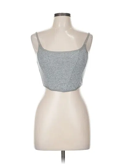 Pre-owned Colsie Tank Top Gray Strapless Neckline Tops
