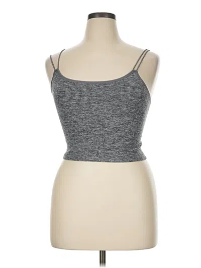 Pre-owned Colsie Tank Top Gray Strapless Neckline Tops