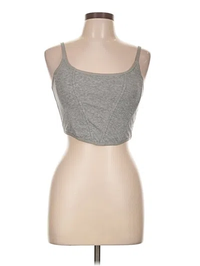 Pre-owned Colsie Tank Top Gray Strapless Neckline Tops