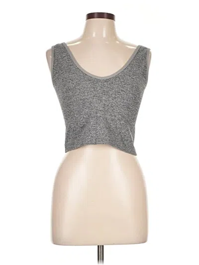 Pre-owned Colsie Tank Top Gray Strapless Neckline Tops
