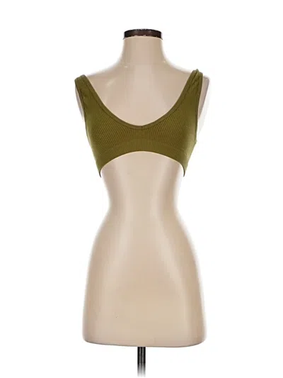 Pre-owned Colsie Tank Top Green Strapless Neckline Tops