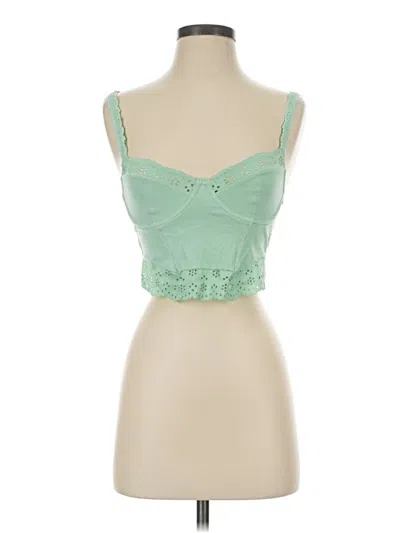 Pre-owned Colsie Tank Top Green Sweetheart Neckline Tops