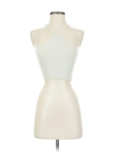 Pre-owned Colsie Tank Top Ivory Halter Neckline Tops In White