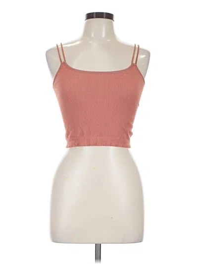 Pre-owned Colsie Tank Top Orange Strapless Neckline Tops