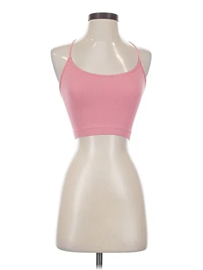 Pre-owned Colsie Tank Top Pink Halter Neckline Tops