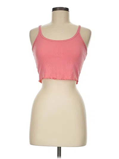 Pre-owned Colsie Tank Top Pink Halter Neckline Tops