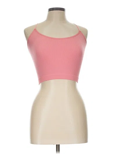 Pre-owned Colsie Tank Top Pink Strapless Neckline Tops