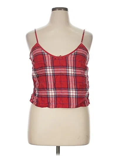 Pre-owned Colsie Tank Top Red Strapless Neckline Tops