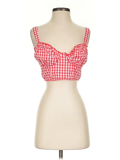 Pre-owned Colsie Tank Top Red Sweetheart Neckline Tops