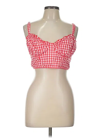 Pre-owned Colsie Tank Top Red Sweetheart Neckline Tops